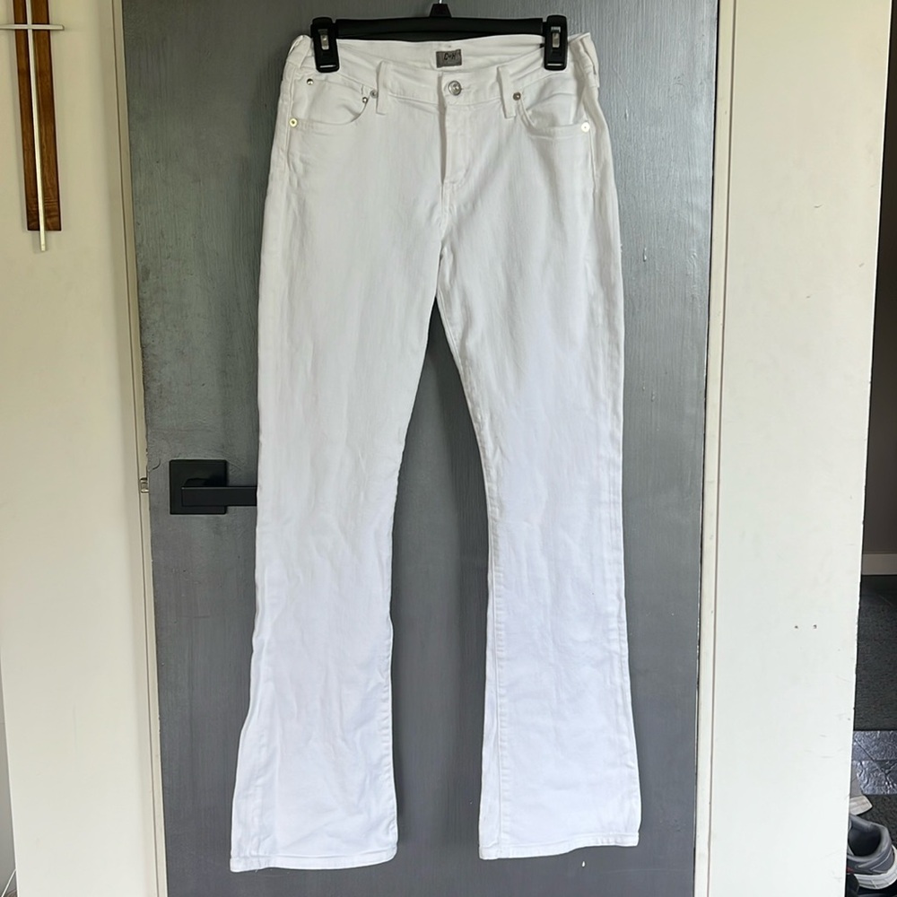 Citizens of Humanity Emannuelle Slim Bootcut Jeans in Sea Salt White NWT